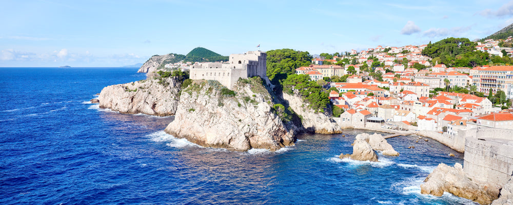 Fort Lovrijenac on a rocky cliff above the Adriatic, Dubrovnik, Croatia - fine art photography print by Adam Gormley