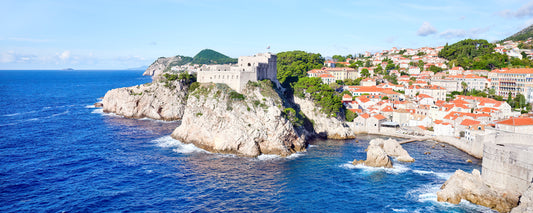 Fort Lovrijenac on a rocky cliff above the Adriatic, Dubrovnik, Croatia - fine art photography print by Adam Gormley
